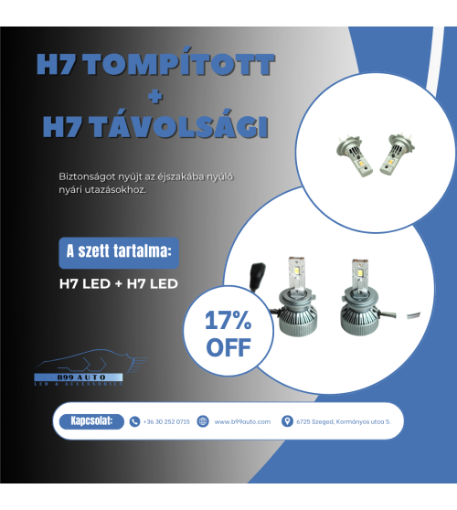 H7+H7 Tompított + Távolsági csomagajánlat